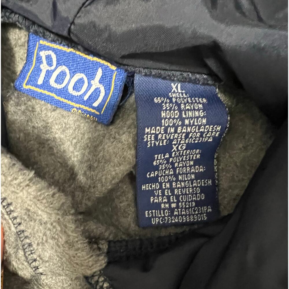 Vintage Winnie the Pooh fleece hoodie, Disney Store XL, Bee a Friend0 - Picture 5 of 10